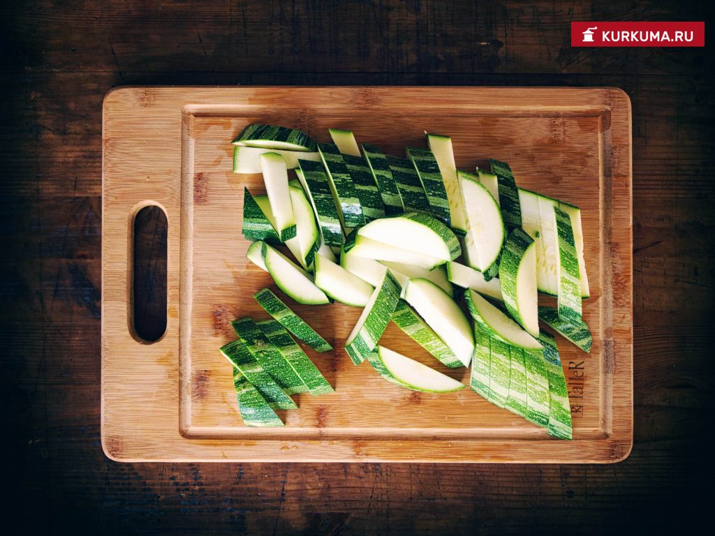 Жареные цукини по-индийски