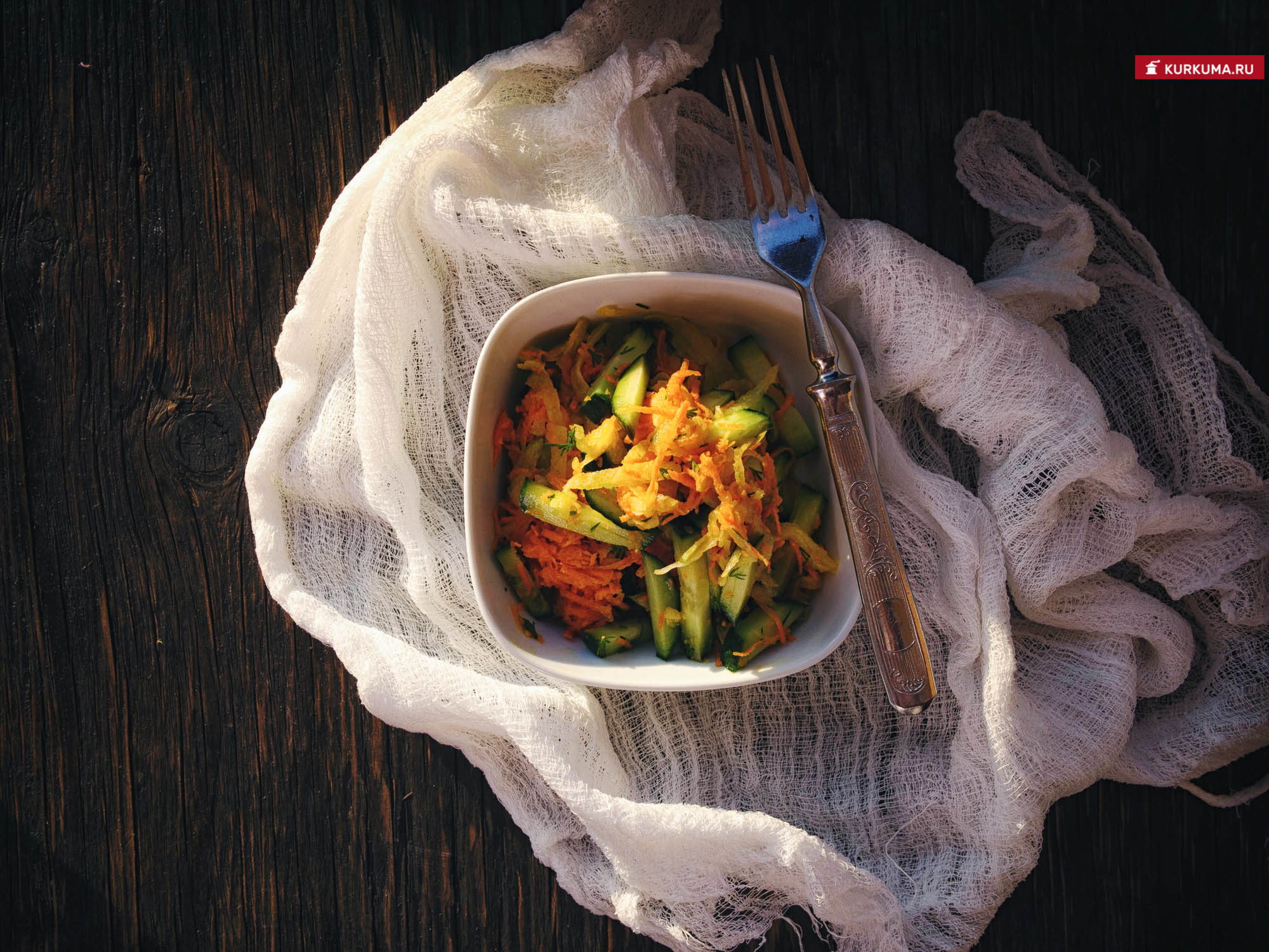 Салат из зеленой редьки - рецепт с фото