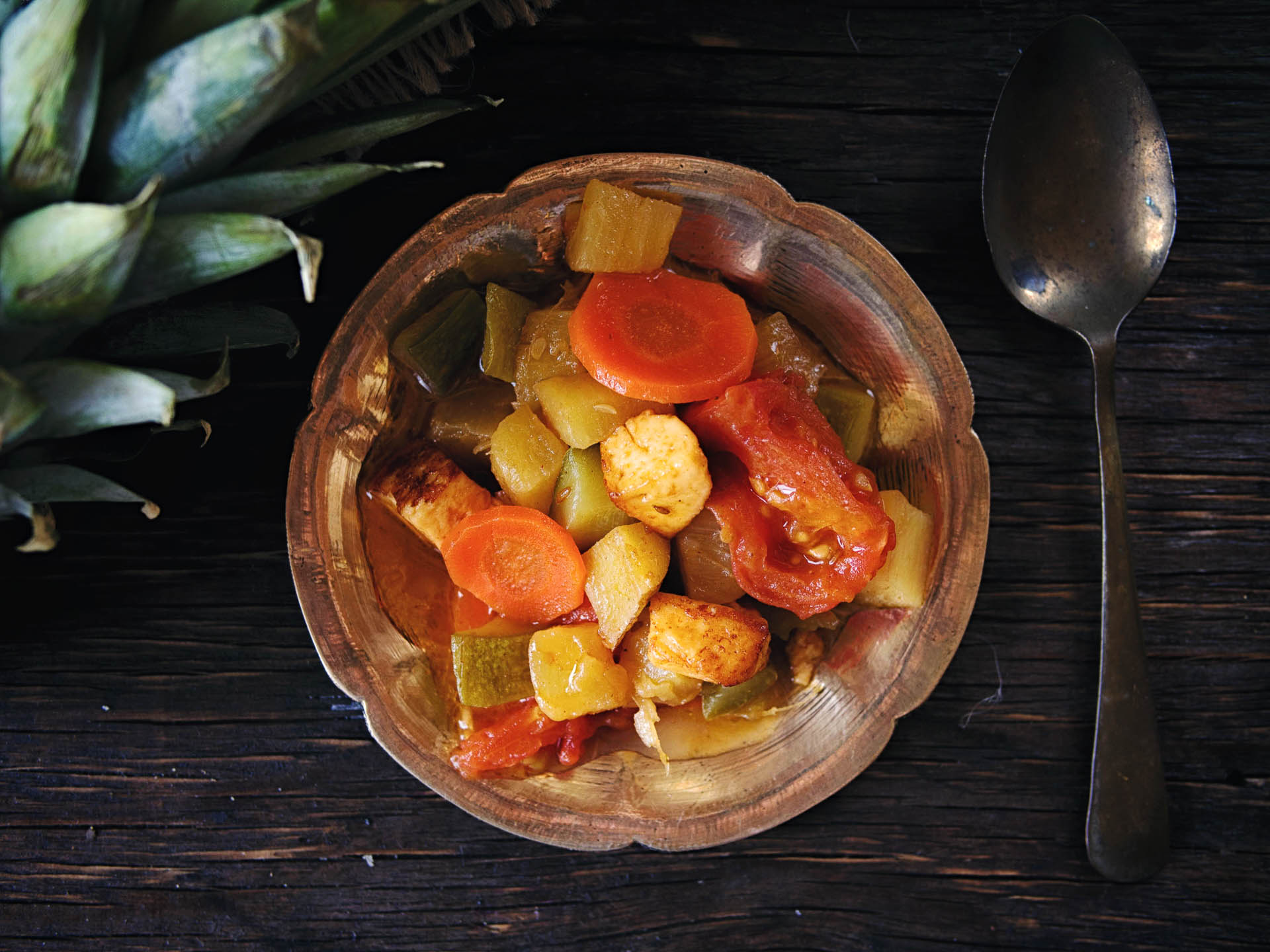 Кисло-сладкие овощи - рецепт сабджи с фото