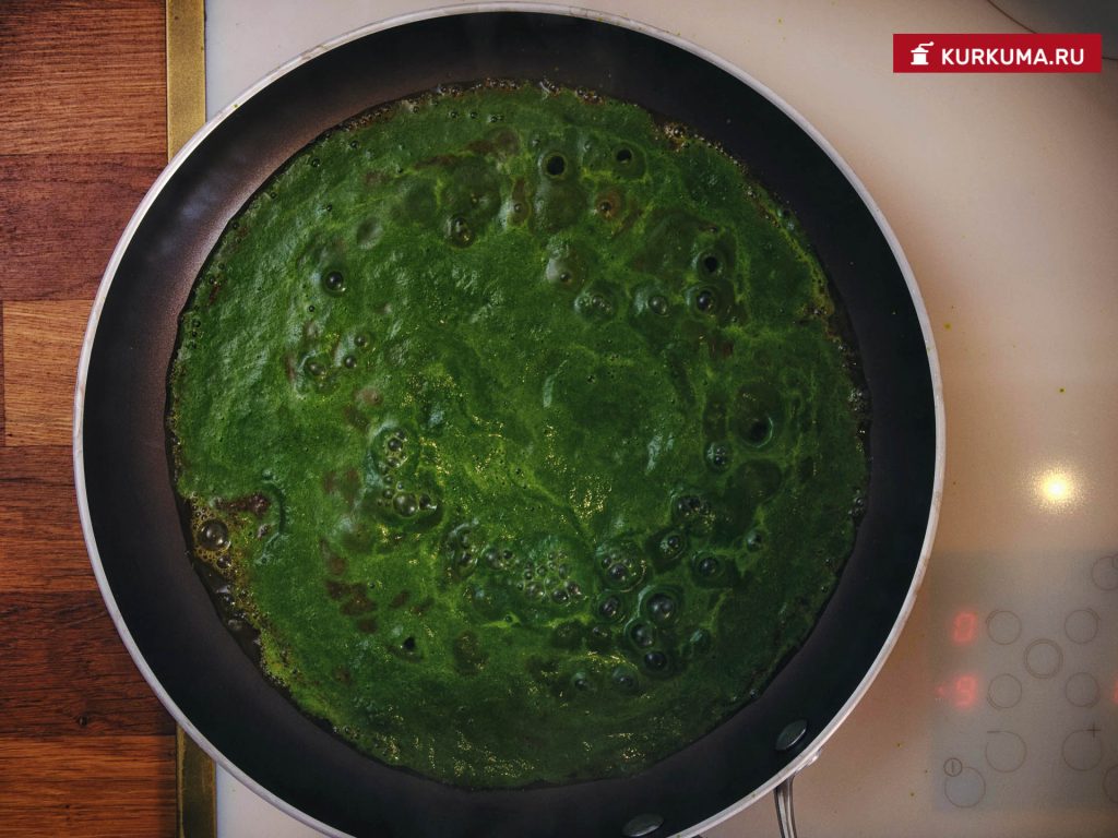 Цветная капуста с тофу в зеленом соусе - рецепт с фото